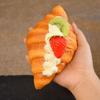 Convenient Fake Soda Bread PU Artificial Bread Simulation Croissant Bread  Table Decor
