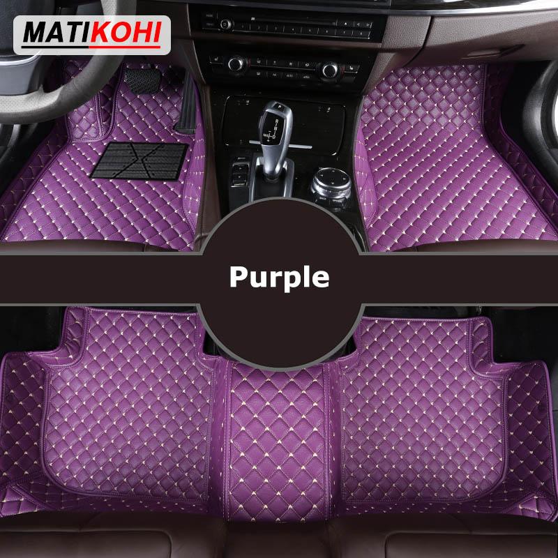 AOTI9 MATIKOHI Custom Car Floor Mats For Hyundai Grandeur Azera Auto Carpets Foot Coche Accessorie