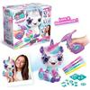 CANAL TOYS Customizable Unicorn Plush - Electric Airbrush with Stencils and Markers