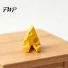 3D Printed Cheese Sculpture Novelty with Movable Joints, Funny Limb Toy Slice Figurine Fidget for Stress Relief, Office Desk Accessories Delicate
