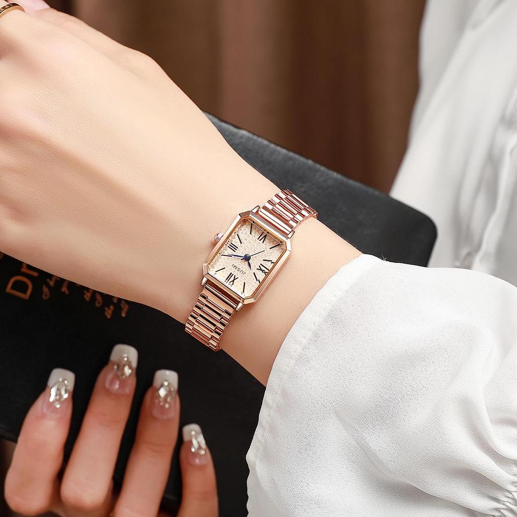 Нишевые квадратные женские кварцевые часы Mori Girl - Стильные и простые для студентов