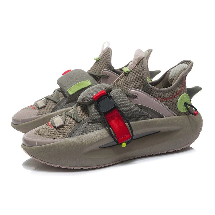 Li Ning Cloud Travel Comfortable Versatile Non-Slip Wear-Resistant Low-Top Sports Casual Shoes Men Sneakers Walnut-Brown AGBR069-3