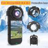 Для Insta360 X4 Защитная крышка объектива спортивной камеры Защитная крышка Защита объектива из оптического стекла Съемная Защита от царапин Крышка камеры