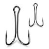 50 шт. рыболовный крючок с длинным хвостовиком, двойной крючок, комплект рыболовных двойных крючков, рыболовный крючок для лягушки, двойной крючок