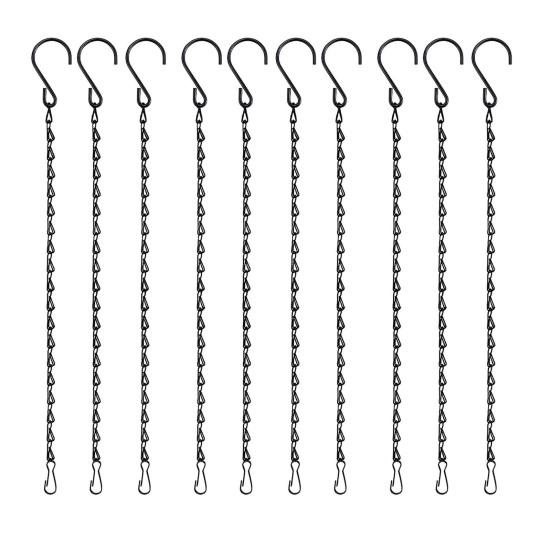 10 шт. цепей для подвешивания растений, нержавеющие, прочные, несущие нагрузку, устойчивые к коррозии, регулируемые, легко подвешиваемые кормушки для птиц