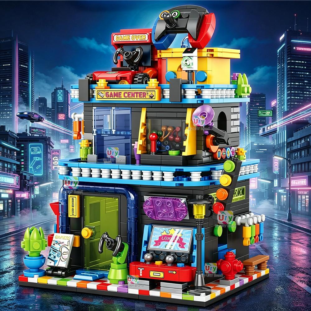 Friends City Street View Tree House MOC Architecture Model Building Block for Construction Bricks Gift