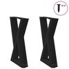 VidaXL Coffee Table Legs 2 Pieces Black 28 X (42-43,3) Cm Steel 4012696
