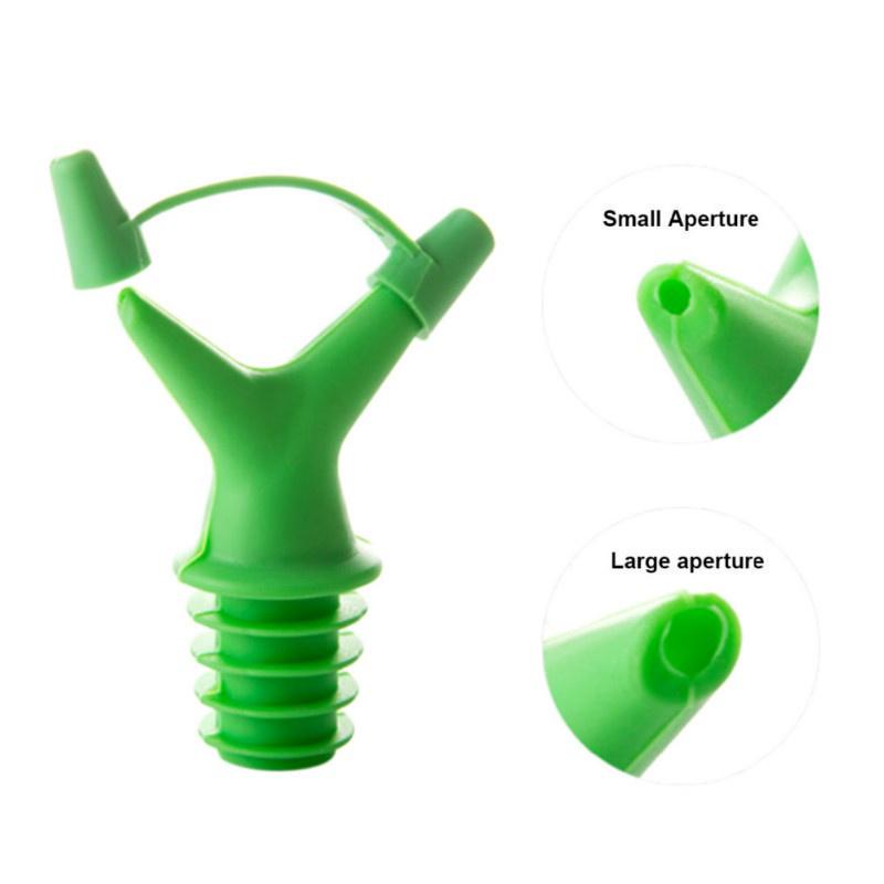 1 шт., двойной дефлектор, насадка для жидкости, пробка для бутылки соевого масла, пробка для рта, винный соус, колпачки для бутылок с носиком