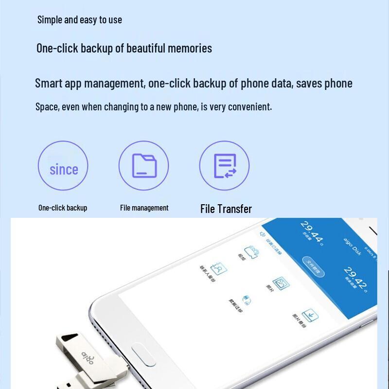 aigo U350 64GB Type-C USB 3.1 Dual-Interface Flash Drive