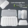 Double-sided Fishing Lure Box Portable Clear Waterproof Heavy Duty Artificial Hand Soft Baits Fishing Accessories Organizer Storage Case