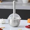 Manual Garlic Mashing Pot 304 Stainless Steel Mortar Grinding Bowl Garlic Masher Spices