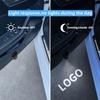 CGANEI1 2PCS Z Nismo GTR Logo Emblem Universal LED Car HD Door Light Courtesy Projector Lamp USB Rechargeable For Nissan Teana 350Z 370Z