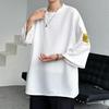 Men's Plus Size Summer Japanese-Style Three-Quarter Sleeve T-Shirt