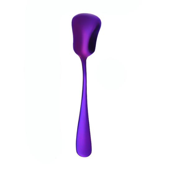 Yousheng Stainless Steel Spoon Gourd Shape Long Handle Colorful Dessert Cake Soup Salad Coffee Ice Cream Scoop Kitchen Utensil Cutlery Flatware