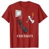 Funny Checkmate Chess Basketball Game Board King T Shirts Graphic Cotton Streetwear Short Sleeve Birthday Gifts
