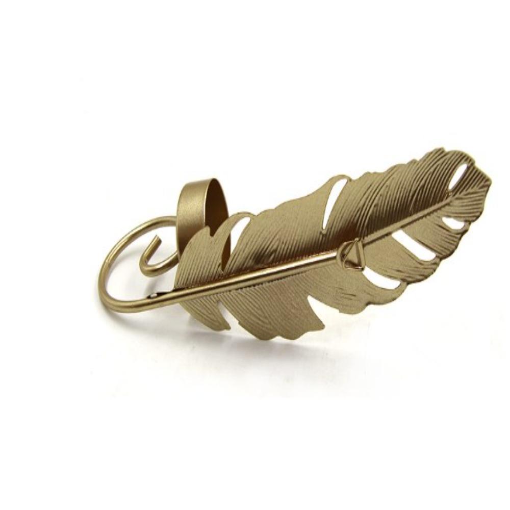 Металлический подсвечник в скандинавском стиле, золотой подсвечник в виде листа, изысканный подсвечник, подставка для свечи