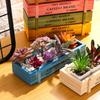 Natural Wooden Flowerpot Garden Decor Trough Decor Pots Succulent Boxes Rectangle Vase Vintage Crates Wood Flower Pot Home Tools