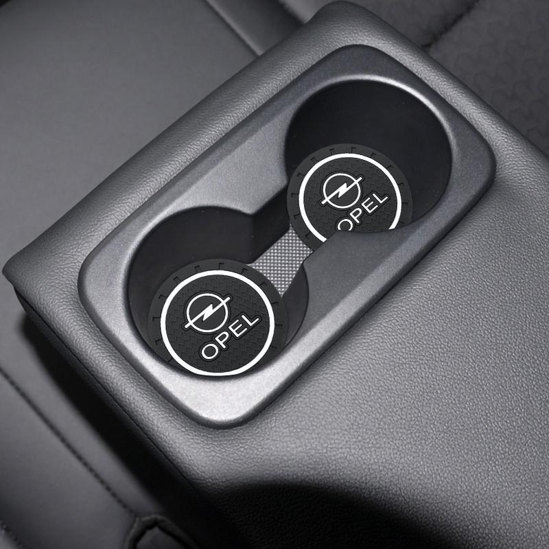 2pc Car Interior Water Cup Holder Anti Slip Pads Coasters For Opel Astra j g Insignia Corsa d Vectra c Zafira a Auto Gadgets