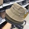 Denim Straps Retro Fisherman Hat Versatile Washbasin Hat Autumn New Ins Fashion Plain Face Can Be Worn