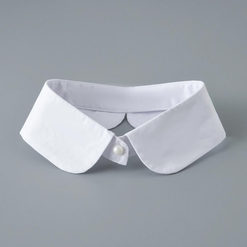 Women Shirt Fake Collar For Women Half Shirt Tie Neckwear Decorative Ladies Detachable Collar For Lapel