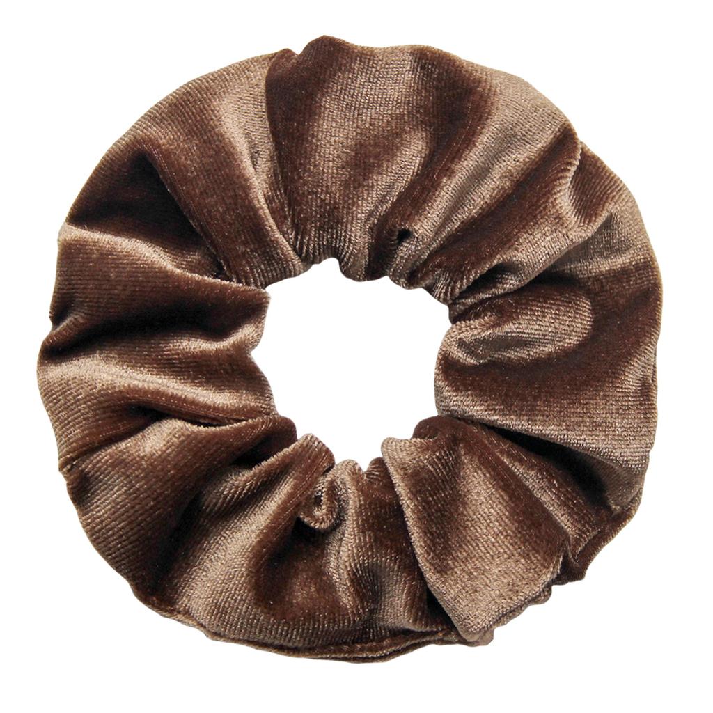 10pc/lot Scrunchies Velvet Scrunchies Hair Accessories For Women Elastic Bands Elegant Ponytail Solid Colors Coffee Black Grey