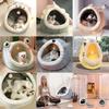 DICOCO Cat Dome Pet Cat Pet Heat Cold Small Pet Cat Cat Suitable for Small Pet Dinosaur Shape L House, Shape, Winter, Cute, Bed, Semi-Enclosed Type,