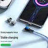 Магнитный кабель для зарядки 3-в-1 с угловым разъемом для Apple, Type-C, Android-телефонов