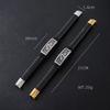 Punk 7 Grass Classic Leather Braided 18K Gold Plated Stainless Steel Fashion Jewelry Bracelets for Men Clasp