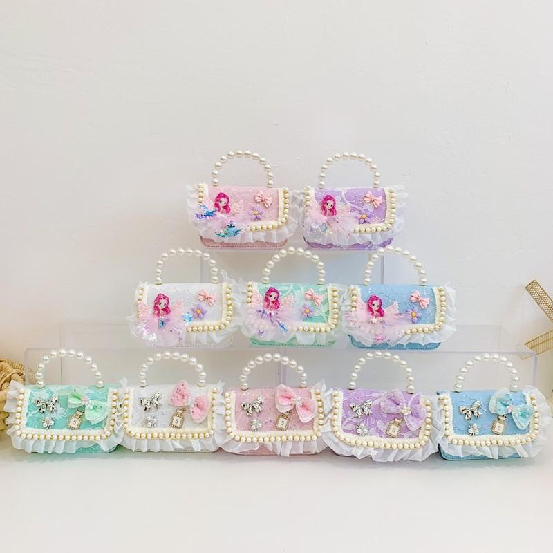 Очаровательная сумочка «Жемчужная принцесса» для девочек с милым кружевом и дизайном в виде банта