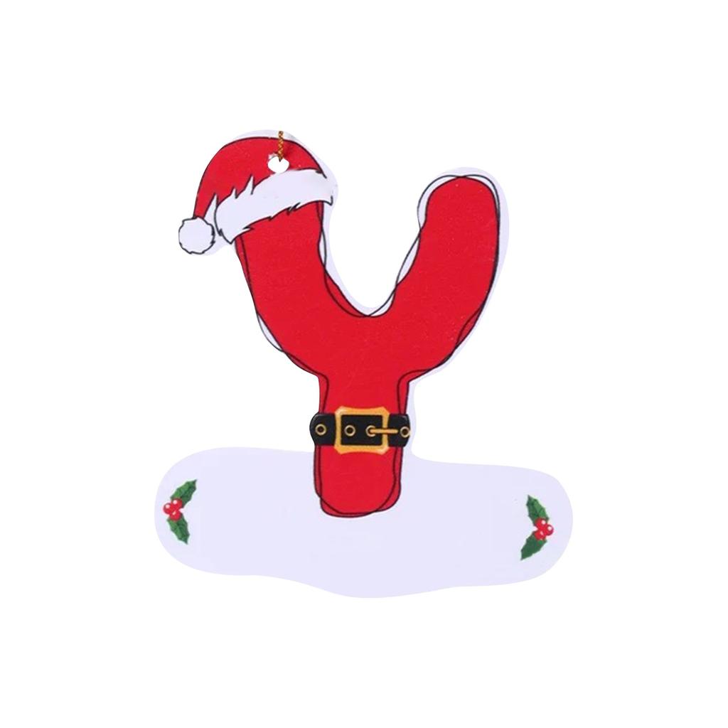 26 букв, украшение на рождественскую елку, рождественская подвеска, сделай сам, подвеска в виде алфавита, атмосферное украшение, буквы на рождественскую елку, 1 шт.