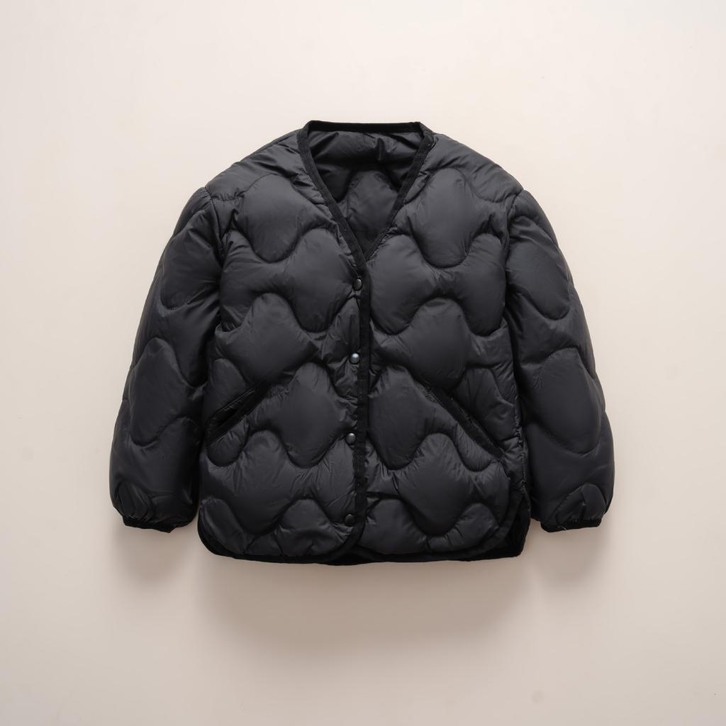 Children's collarless light down jacket boys and girls baby warm autumn and winter light liner jacket