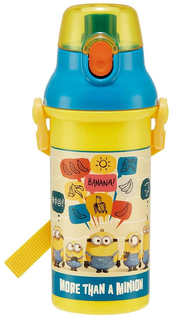 Skater Пластиковая бутылка для воды 480 мл с ионами серебра антибактериальная Minions Fever детская Ag+ PSB5SANAG-A