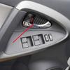 Carbon Fiber Car Inner Door Bowl Windows Control Panel Cover Trim Decal Stickers For Toyota RAV4 06-13 Car Interior