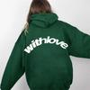 Oversized Drop Shoulder Hoodie Men Women - Loose Fit Cotton Blend Pullover Sweatshirt With Side Pockets