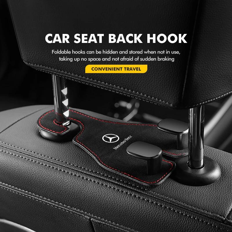 Car Rear Seat Back Hook Headrest Hanger Clip Storage Holder For Mercedes Benz AMG A C E S G Class W201 W210 W108 W204 W205 W203 FVWXY1
