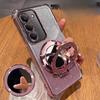 Ударопрочный чехол с блестками «Четыре угла» для Redmi 15 5G 15C 14C, силиконовый чехол с магнитным держателем-зеркалом для Redmi Note 14S 14pro +