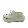Crush Clog EVA Bow Niche Cute Casual and Comfortable Hole Shoes Unisex Beige