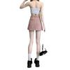 Denim Skirt A Line High Waist Slim Fit With Vintage Wash For Casual Wear