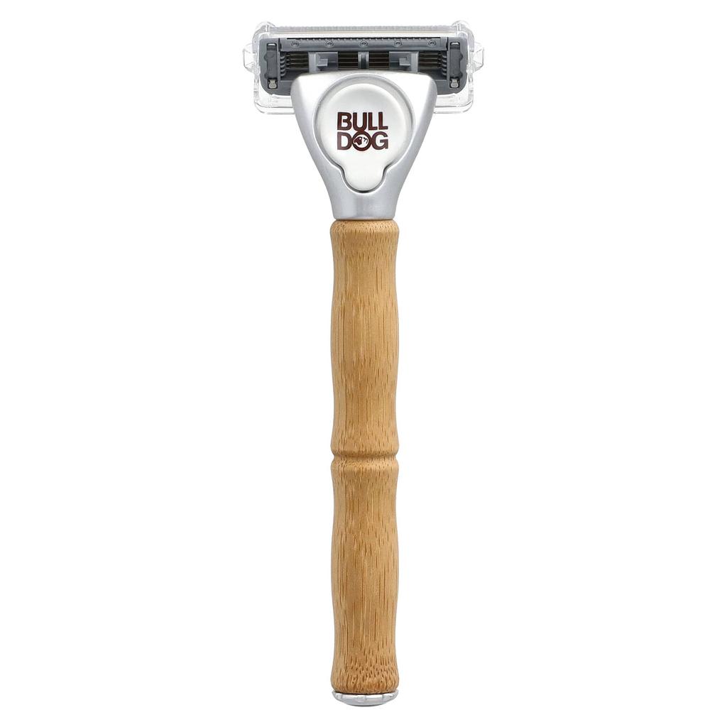 Подлинная бамбуковая бритва, 1 бритва, 2 картриджа