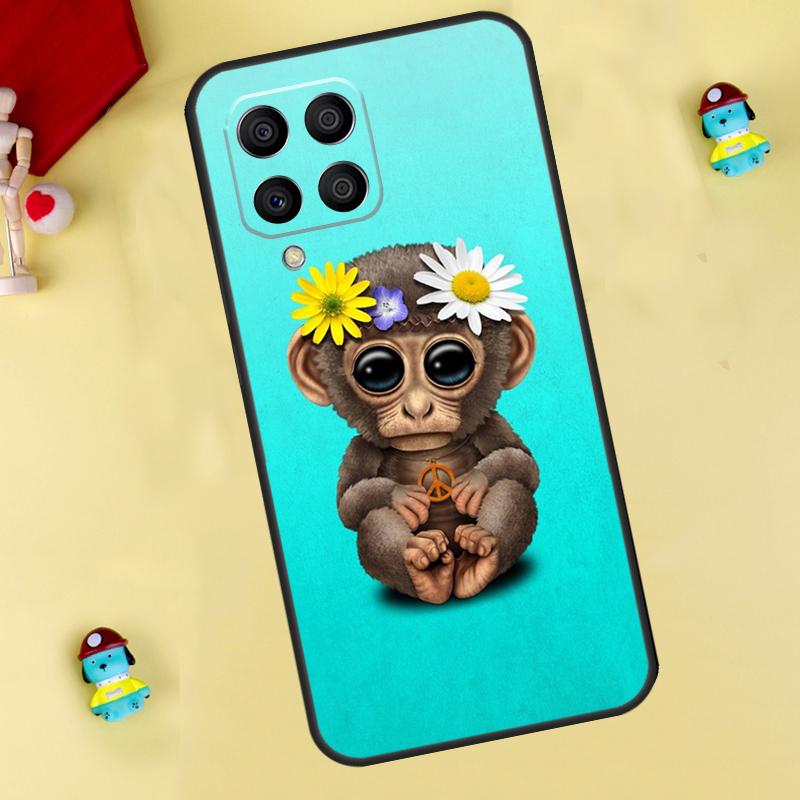 Чехол с обезьяной, гориллой, обезьянкой для Samsung Galaxy M33 M15 M55 M31 M13 M12 M14 M06 M16 M36 M56 M53 M32 M52 M35 M34 M54