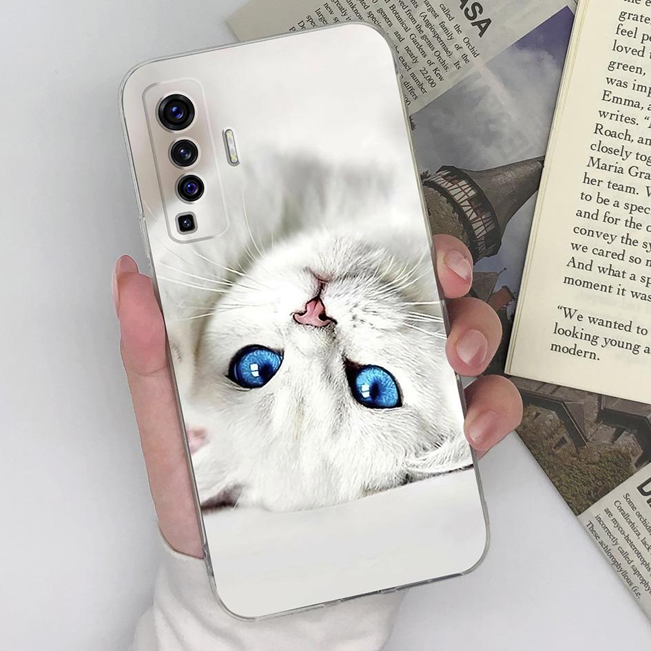 Чехол для Vivo X20 X21 X23 X27 X30 X5 X50 Lite X50 X60 X70 Pro + защитный прозрачный мягкий силиконовый чехол из ТПУ с милым мультяшным рисунком для бампера Vivo