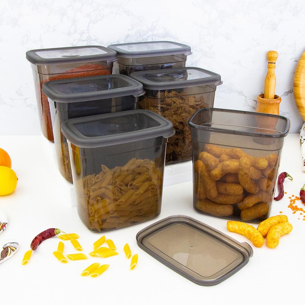 Containers For Loose Products With Lid 1.85 L 6 Pcs.