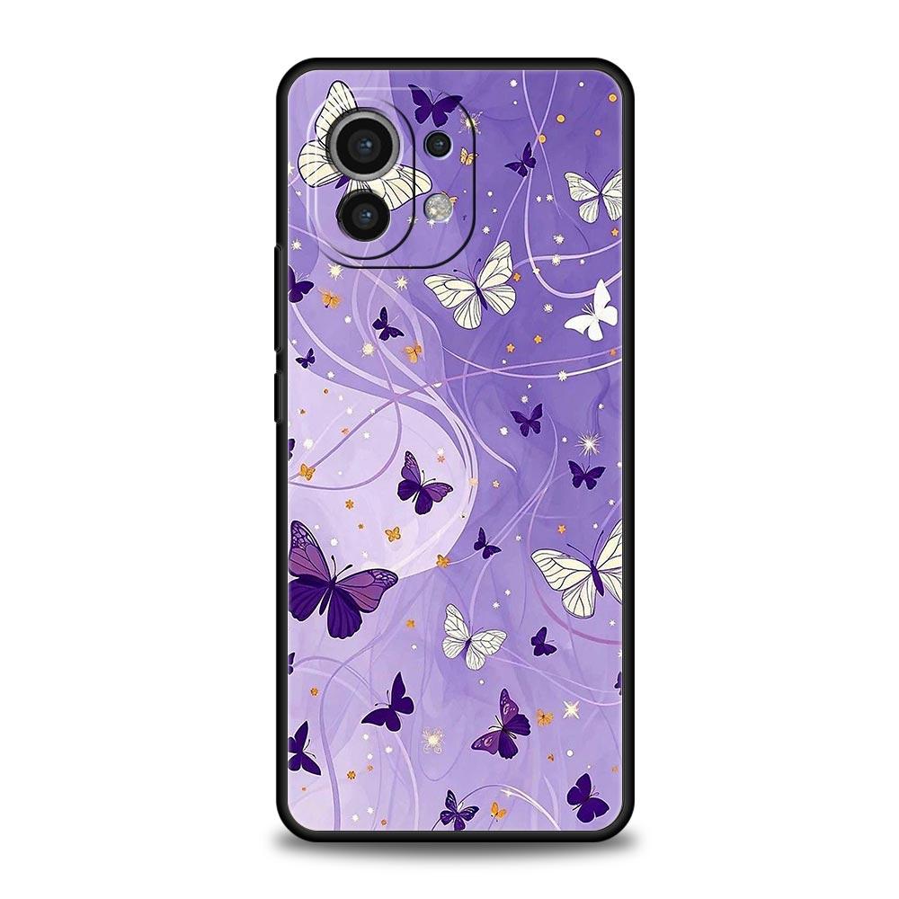 Чехол для Xiaomi Mi 15 14 13 12 11 Lite 14T 13T 12T 11T Pro Poco X7 X6 X5 X3 Pro F6 F5 F4 Стильный дизайн с цветочным узором