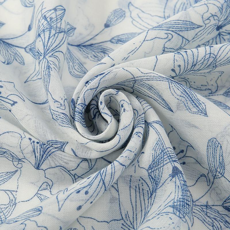 Korean Version of Xiaoxiang Style Cotton and Linen Hand-definition Fringe Scarf for Women  Fashionable  Casual Versatile and Warm Scarf Shawl