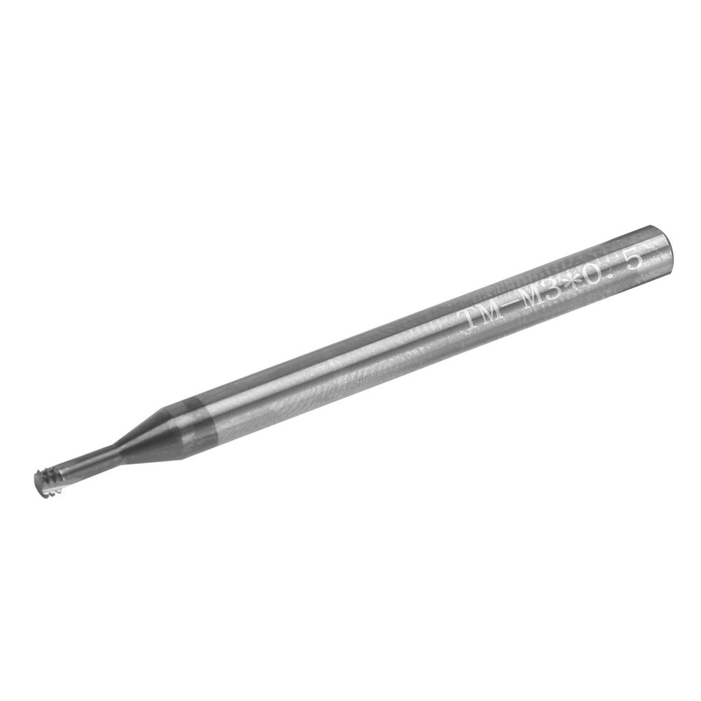 Резьбовая фреза 3 зуба метрическая 60 градусов вольфрамовая сталь ручной инструмент с ЧПУ M3x0.5xD4x50