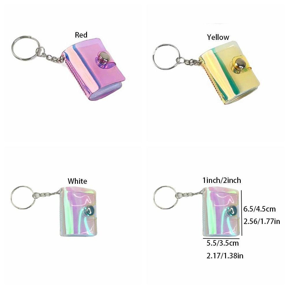 Фотоальбом на цепочке с пряжкой, износостойкий мини-держатель для карточек, подарок на день рождения