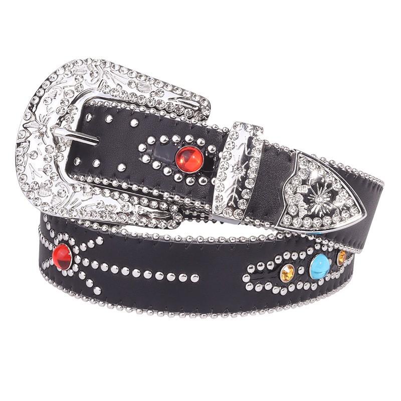 Colorful Gem Y2K Belt Street Fashion Ins Style Versatile Decorative Women