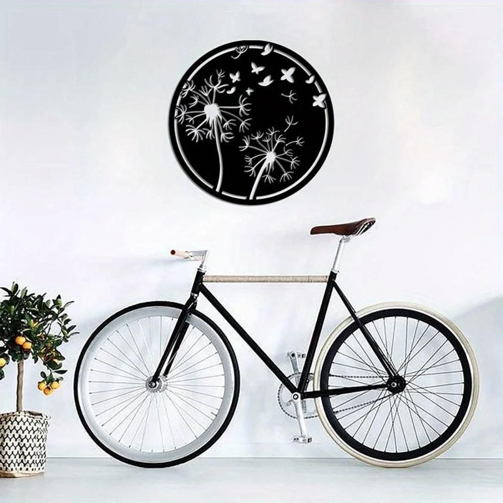 1pc Dandelion Metal Hanging Art Visual Wall Décor for Outdoor Spaces, Elegant Metal Crafts, Ideal for Holiday Gifts