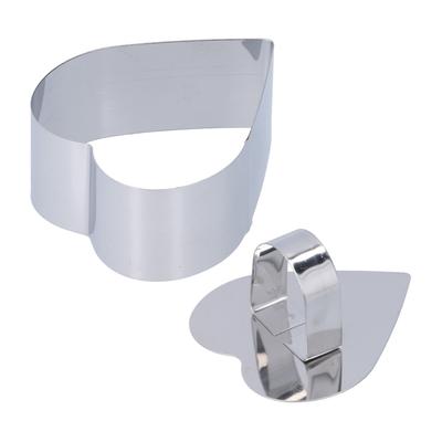 Форма для колец для мусса из нержавеющей стали, десертные кольца, резак для торта для салатов, выпечки, инструмент для выпечки