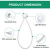 White Ball Bungee Cords,6 Inch Heavy Duty Outdoor Bungee Cord with Balls,Tarp Tie Down Bungee Balls for Shelter,Camping,Cargo,Tent Poles UV Resistant